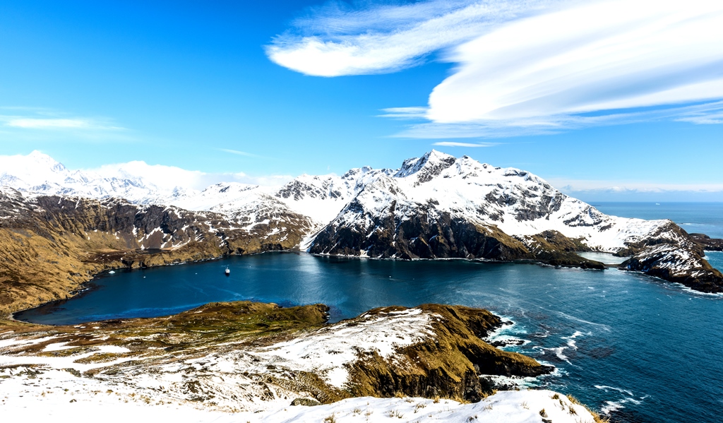 The Island of South Georgia in the Southern Ocean