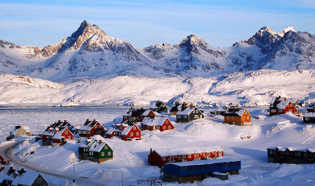 Town of Tasiilaq on East Greenland