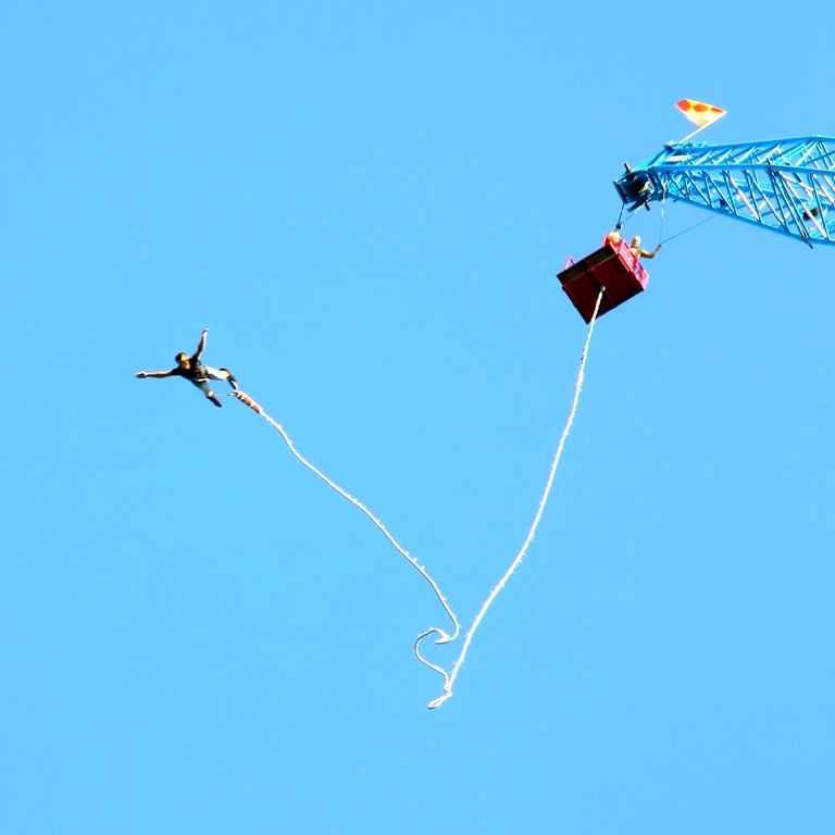 Bungee jumping in Rishikesh