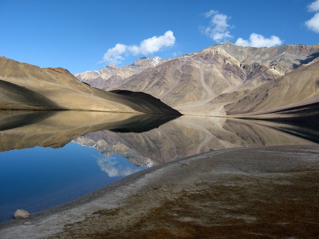 One of the most beautiful spots to camp at - Chandra Tal Lake