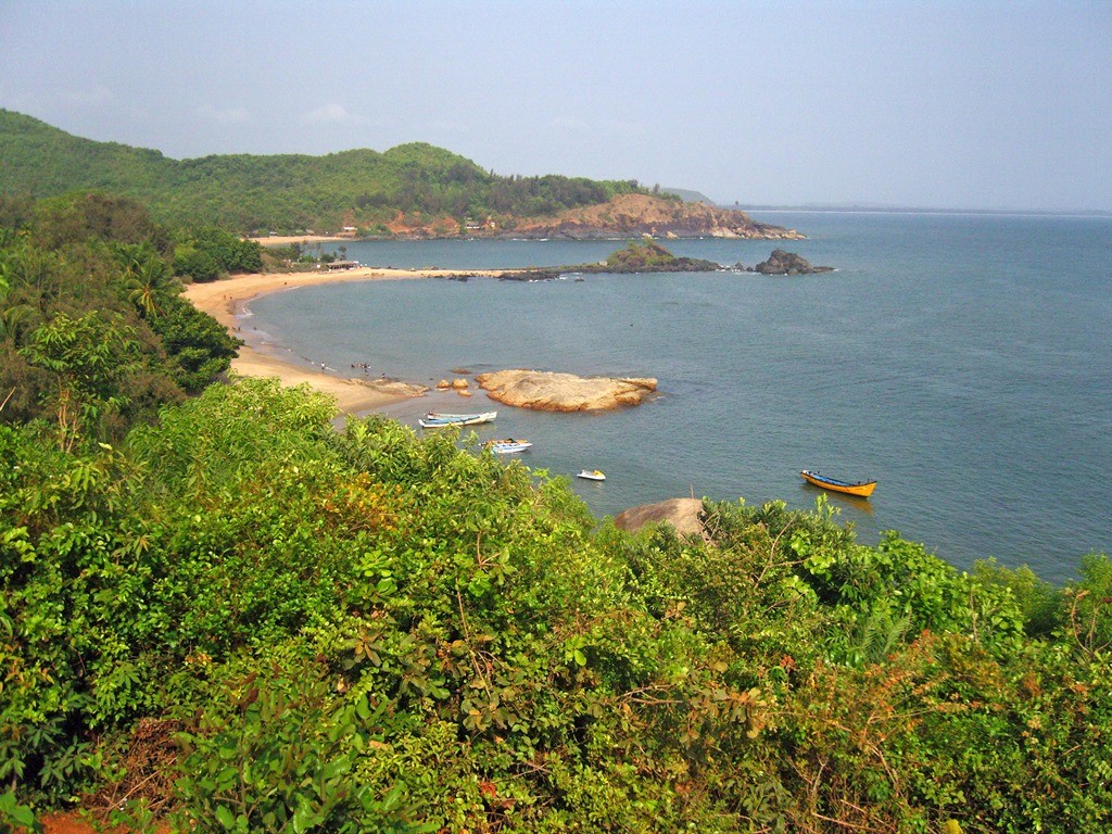 OM shaped Gokarna Beach