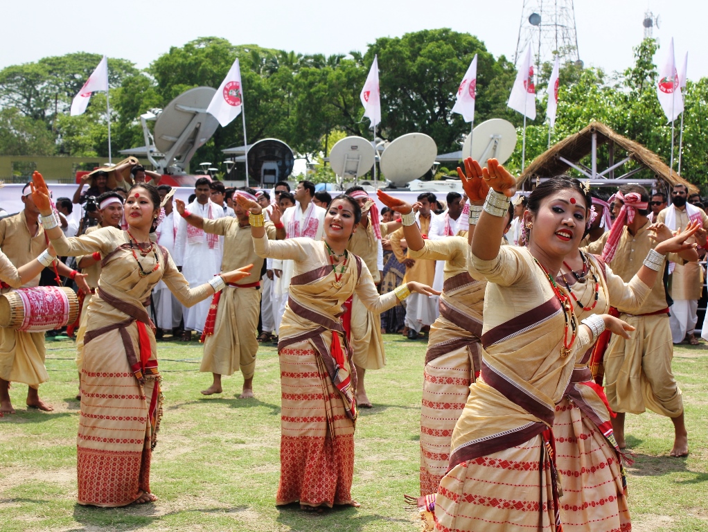 Dancers at the Bihu Festival