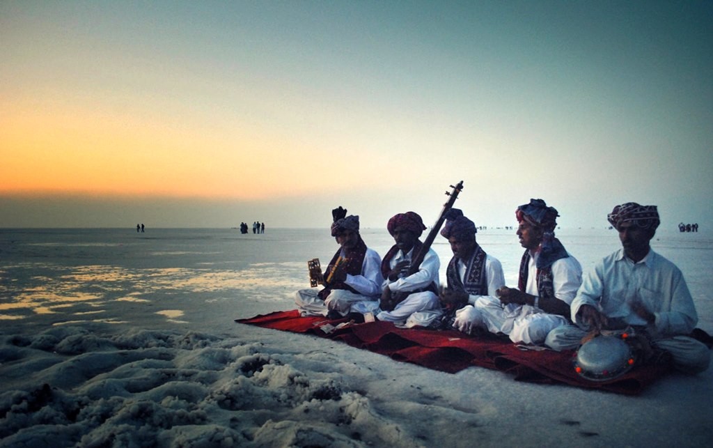 Musicians at the Rann Utsav