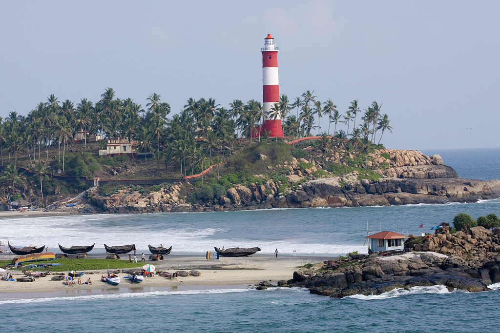 Serene Lighthouse Beach at Kovalam