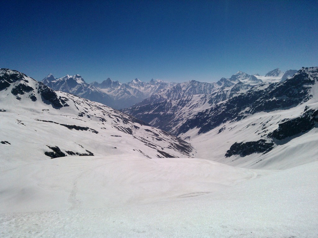 View of Rupin Pass towards Sangla Valley