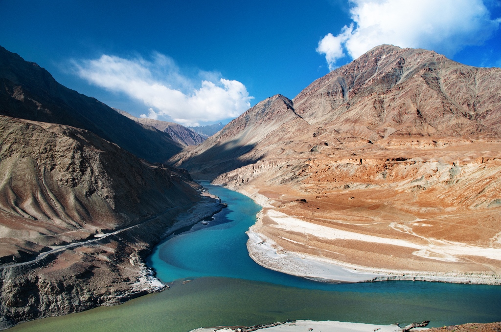 So surreal! Indus zanskar Confluence Ladakh