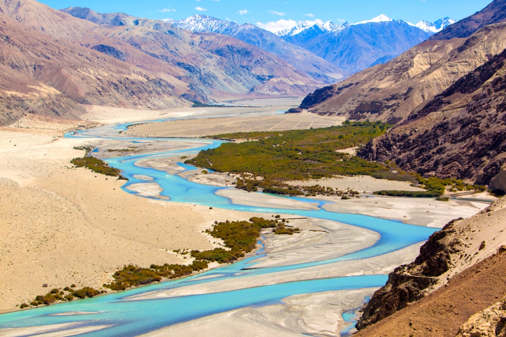 Austerely beautiful Nubra Valley Cradled by Rugged Montains and River Banks
