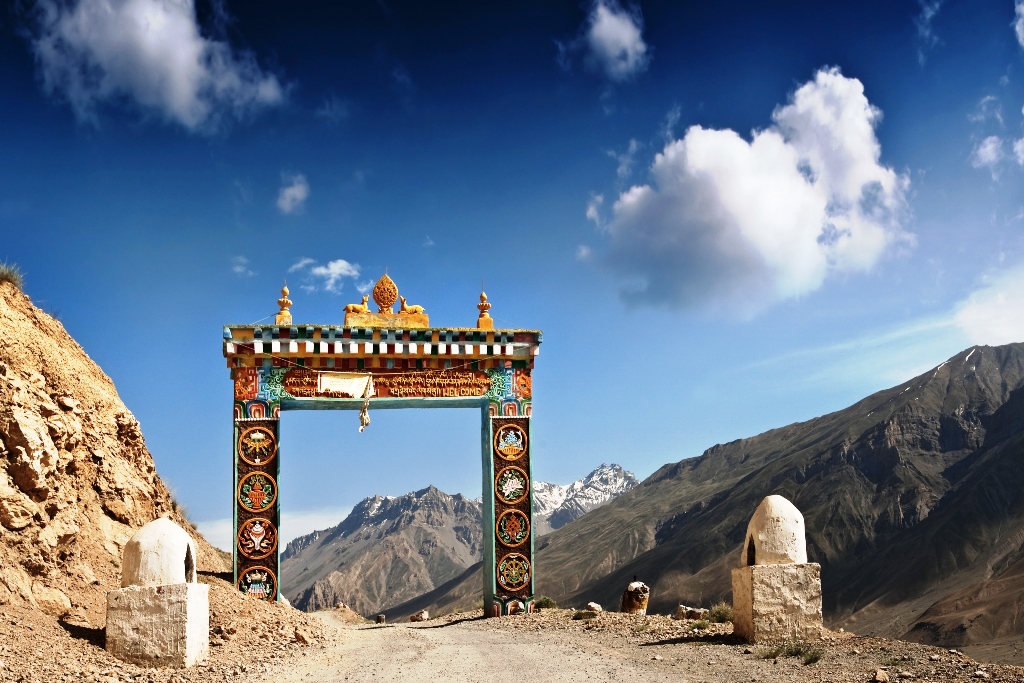 The gate to Ki Monastery