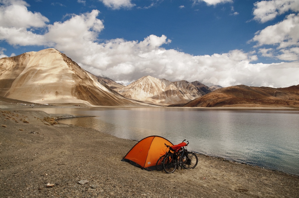 Camping by the lake side