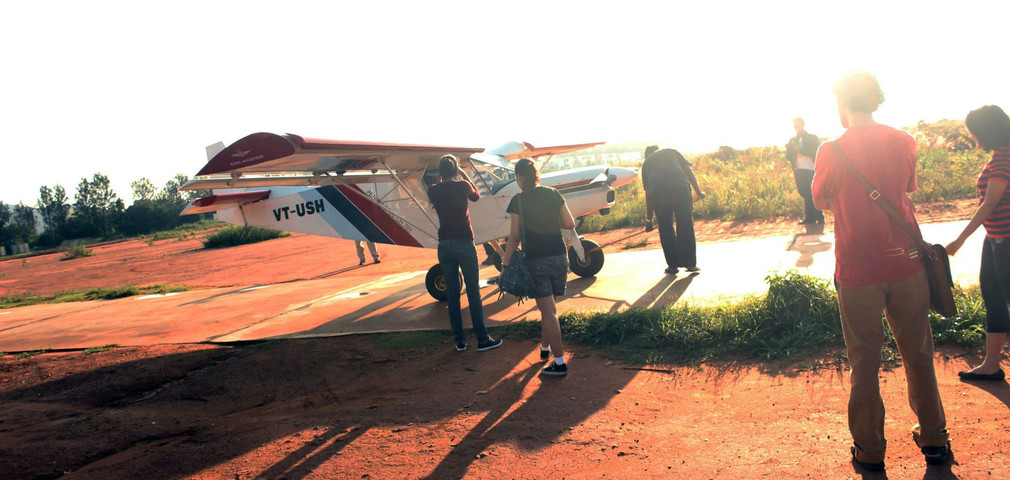 Gearing up for the microlight flight!