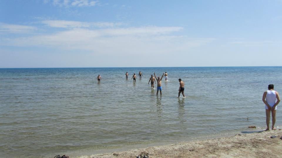 Bath at Mansarovar Lake