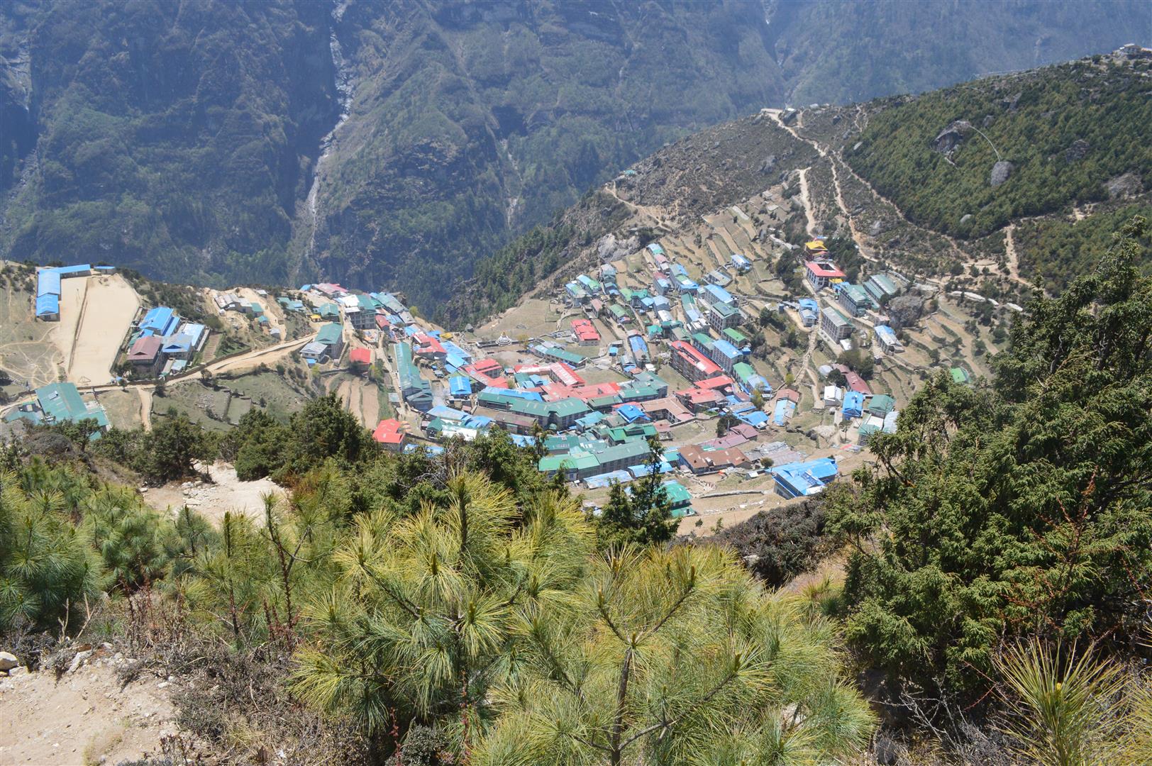 Namche Bazaar from the top