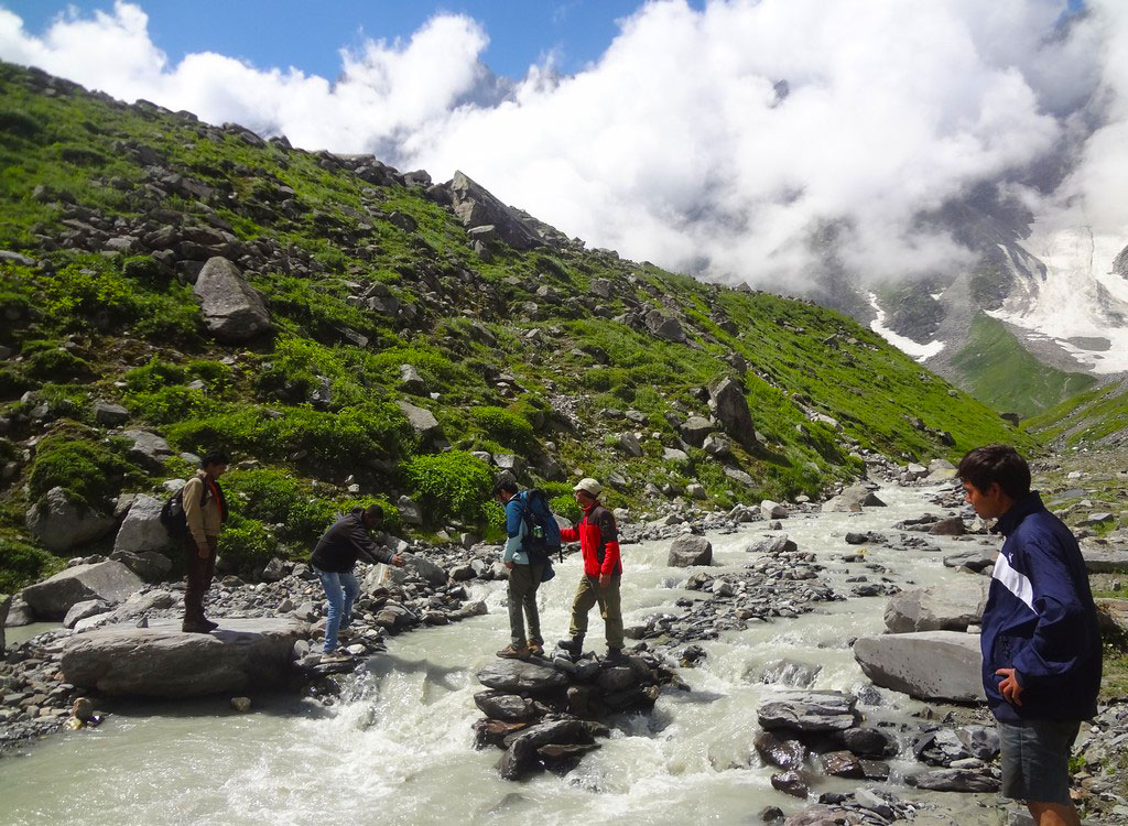 Beas Kund River Crossing