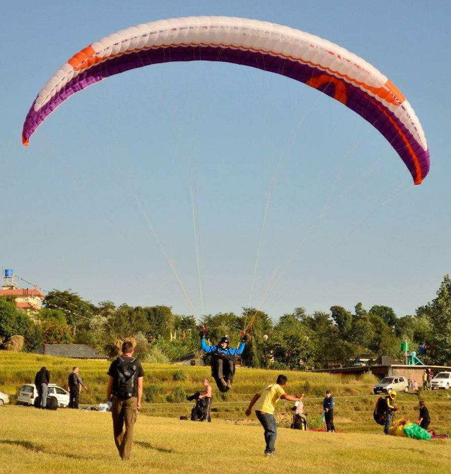 Landing at Bir Billing grounds