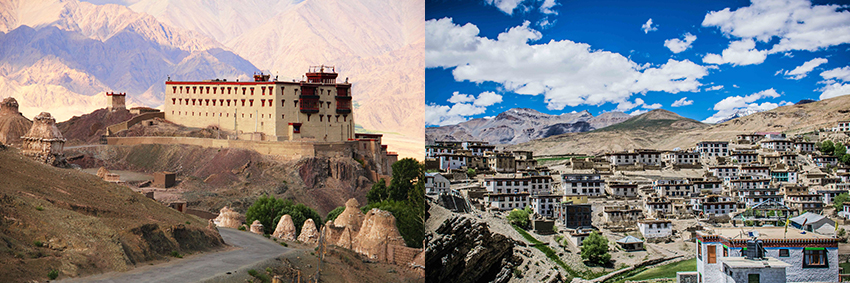 Leh-Castle-and-Kibber Village